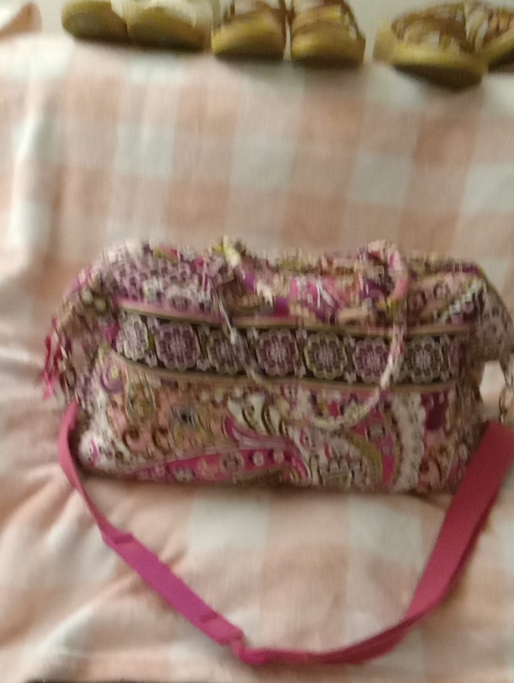 Vera Bradley Pink Paisley Crossbody Bag